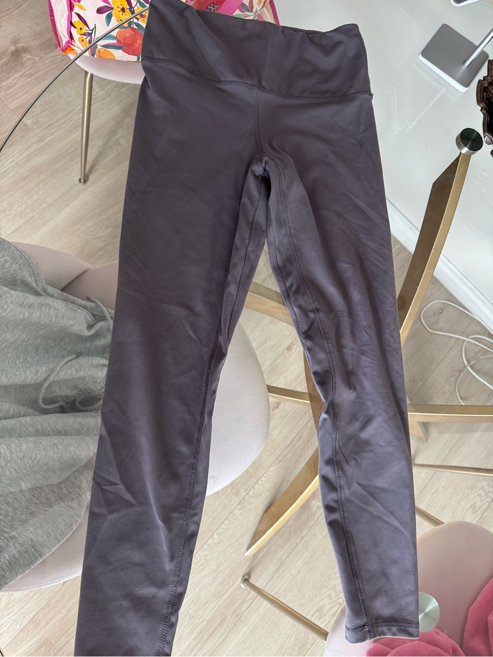 Kgmtl by Ardene grey purple leggings size medium